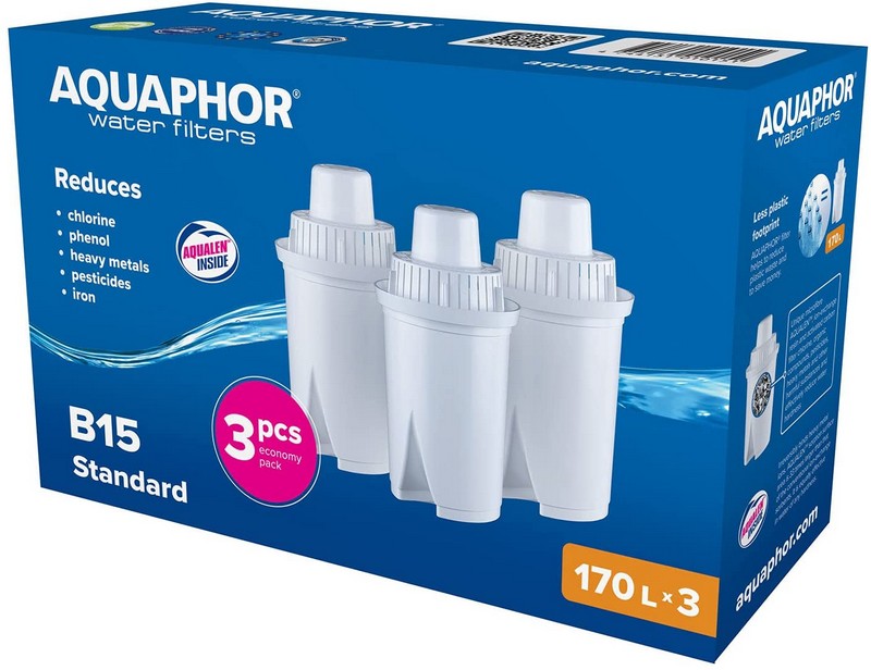 Aquaphor Aquaphor B15 Universal Water Filter Cartridges 3 Pack