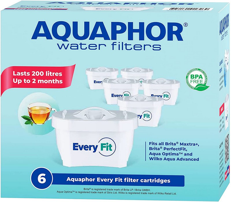 Aquaphor Aquaphor Everyfit Water Filter Cartridge 6 Pack