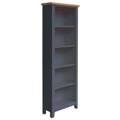 Norfolk Furniture Aurora Midnight Tall Bookcase Oak 5 Shelves