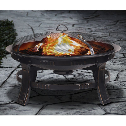 Croft Barcelona Rubbed Bronze Fire Pit By Croft