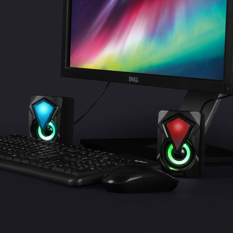 Intempo LED Gaming Speaker Set USB 6W