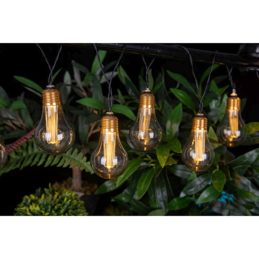 Bright Garden Solar Garden String Lights Decoration 10 Warm White LED - 2m by Bright Garden