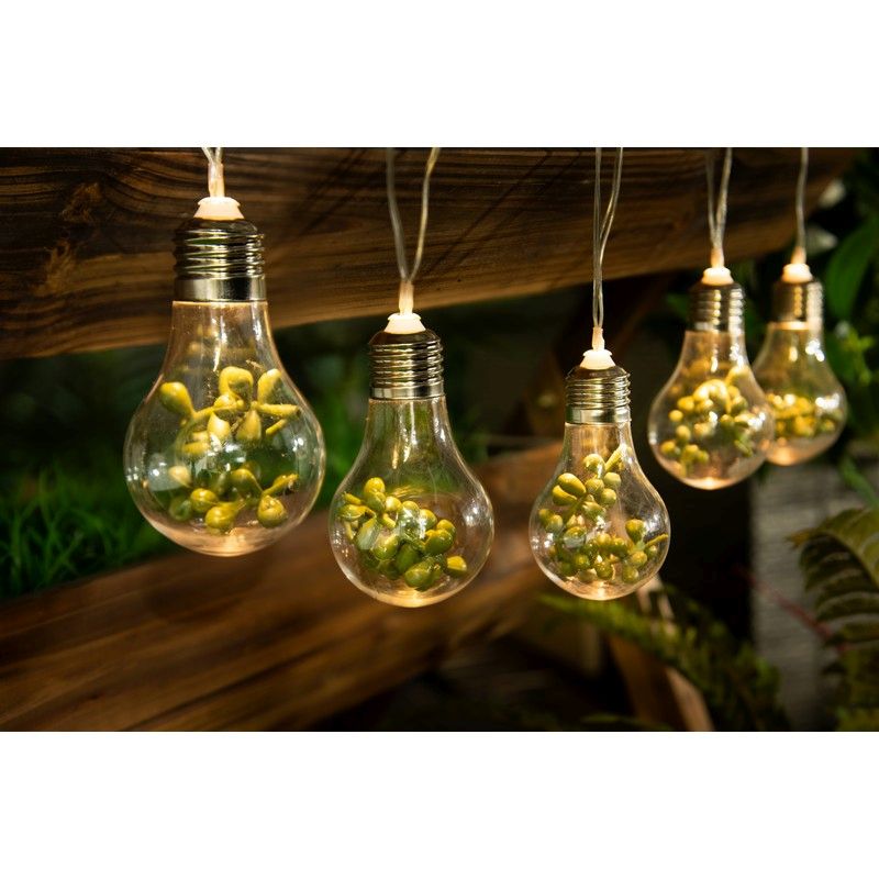 Bright Garden Terrarium Solar Garden String Lights Decoration 10 Warm White LED - 2m by Bright Garden