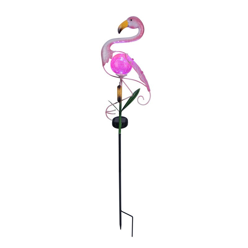 Flamingo Solar Garden Light Ornament Decoration Pink LED - 81cm by Bright Garden