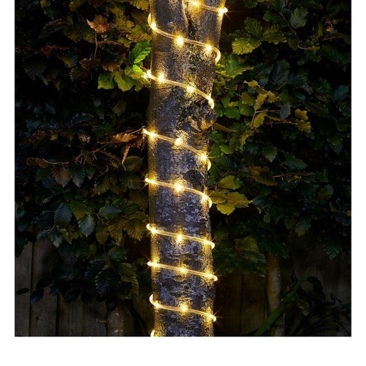 Bright Garden Solar Garden Tube Lights Decoration 110 Warm White LED - 10m by Bright Garden