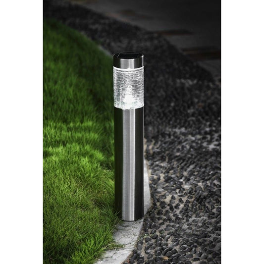 Bright Garden Solar Garden Light Bollard White LED - 57cm by Bright Garden