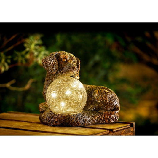 Bright Garden Sausage Dog Solar Garden Light Ornament Decoration 5 Warm White LED - 22cm by Bright Garden