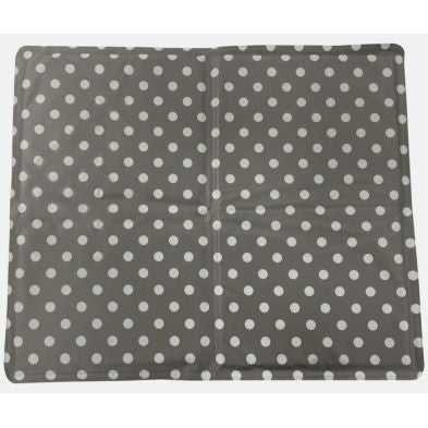 Cooling Gel Pet Mat - Grey White Dots - Medium 76x61cm