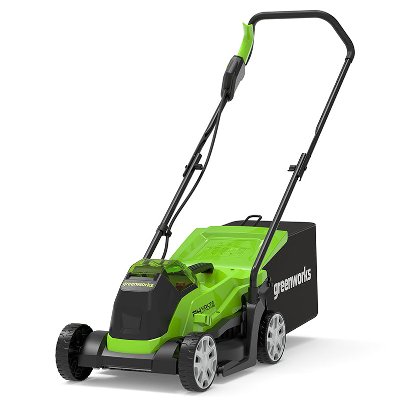 Greenworks Cordless Electric Lawnmower By Greenworks 24V - 33cm Cutting Width