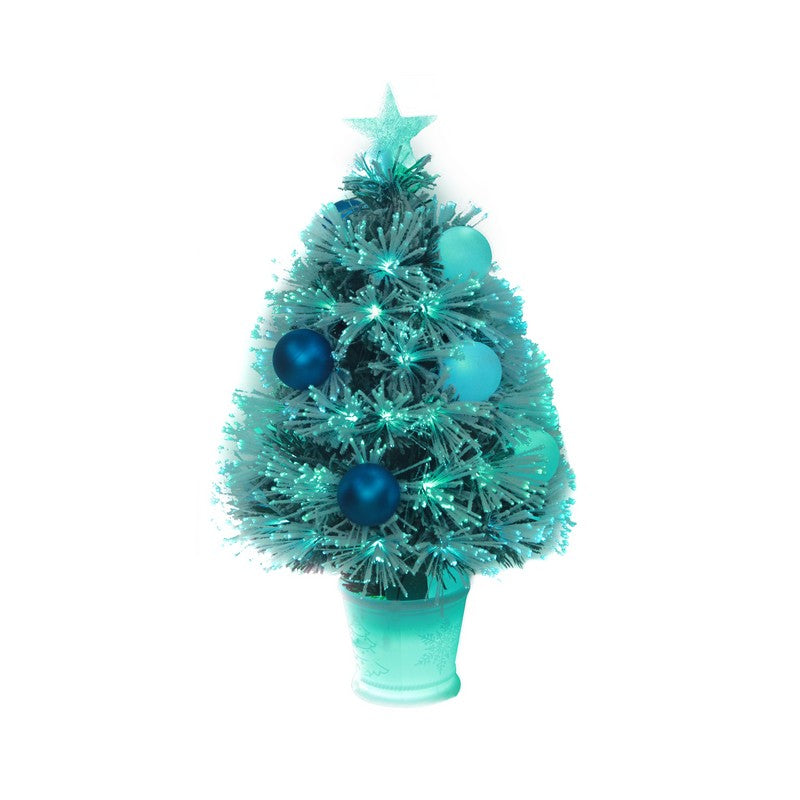 2 Foot Fibre Optic Christmas Tree Artificial - Fibre Optic Blue