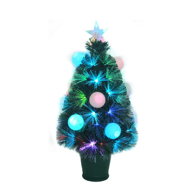 2 Foot Fibre Optic Christmas Tree Artificial - Fibre Optic Multicoloured