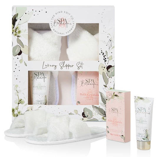 The Kind Edit Co. Spa Botanique Luxury Slipper Gift Set