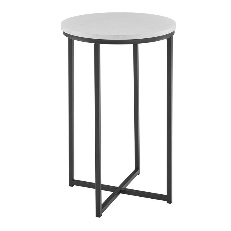 Norfolk Furniture Deco Circular Side Table Black & White