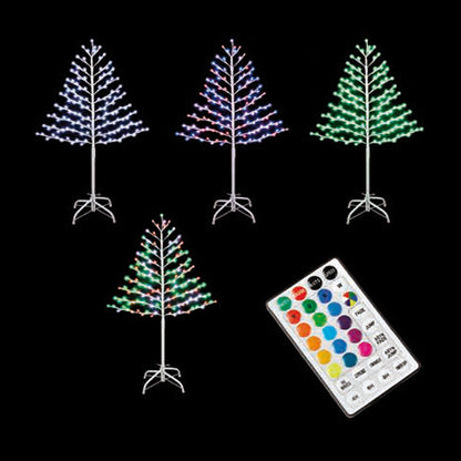 3 Foot Christmas Tree Light Feature with LED Lights Multicoloured