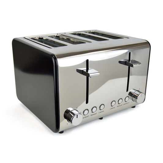 Kitchen Perfected Kitchen Toaster Wide Slot 4 Slice 1800W - Stainless Steel