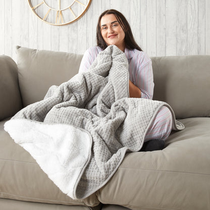 Huggleland Huggleland Supersoft Waffle Electric Heated Throw - 160cm