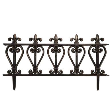 Essentials Garden Fencing Dark Metal Effect 1ft - Pack of 4 By Croft