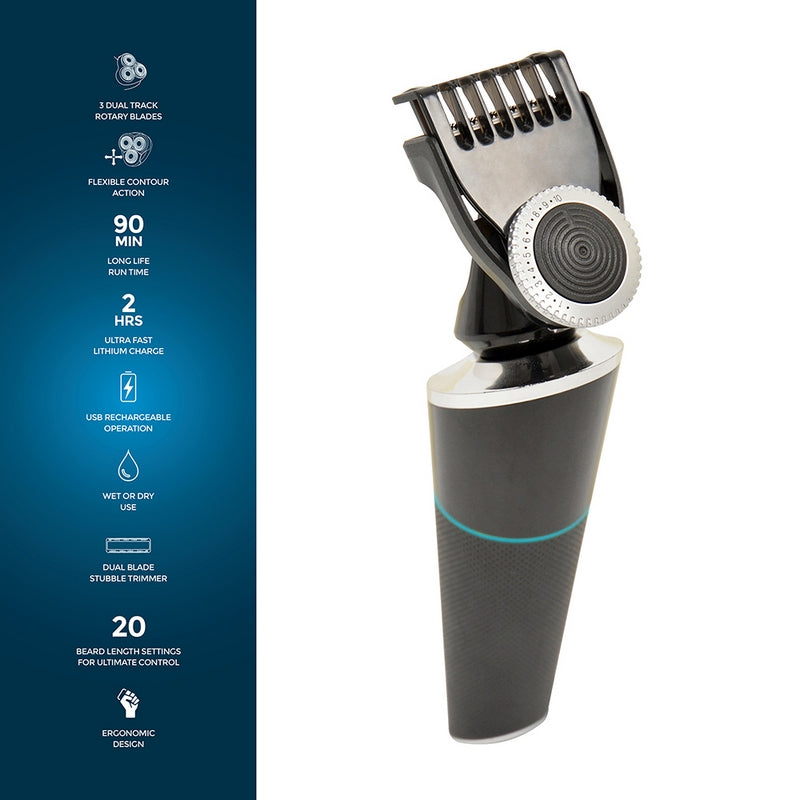 Paul Anthony Rotary Shaver And Trimmer Lithium Pro 3 Wet Or Dry - USB Charge