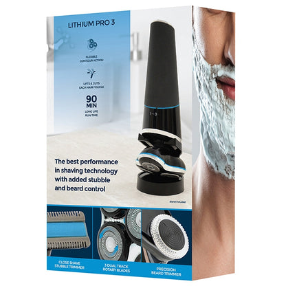 Paul Anthony Rotary Shaver And Trimmer Lithium Pro 3 Wet Or Dry - USB Charge