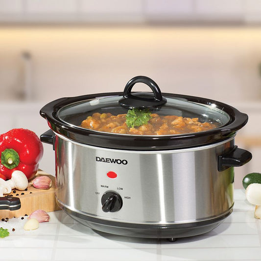 Daewoo Daewoo Slow Cooker Stainless Steel - 3.5L