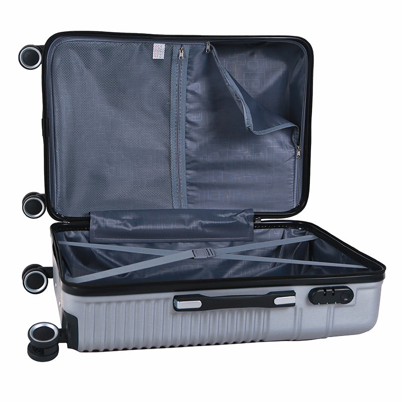 Carry Dreams Wheeled Suitcase Large 88 Litre - Silver Grey