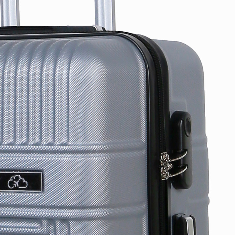 Carry Dreams Wheeled Suitcase Large 88 Litre - Silver Grey