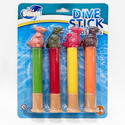 Dinosaur Dive Sticks 20cm - Pack Of 4