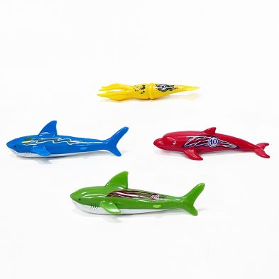 Sea Creatures Torpedo Dive Sticks - Pack Of 4