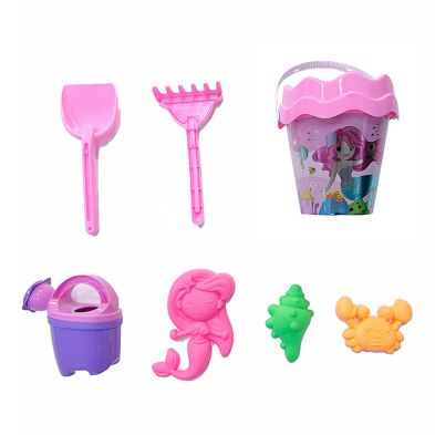 Pink Mermaid Bucket Beach Play Set