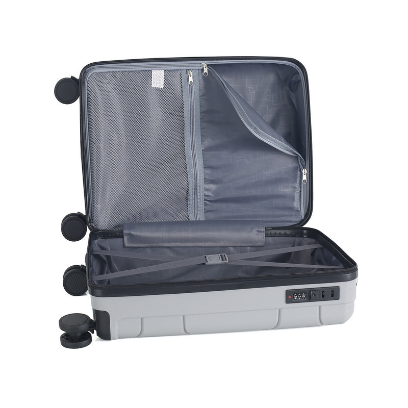 Wheeled Cabin Suitcase 30 Litre 19in - Silver Grey