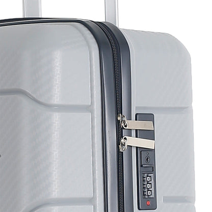 Wheeled Suitcase Large 87 Litre - Silver Grey