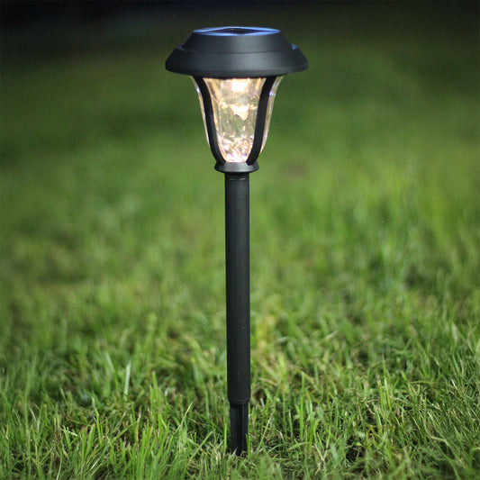 Lantern Solar Garden Stake Light Warm White LED - 43cm by Bright Garden