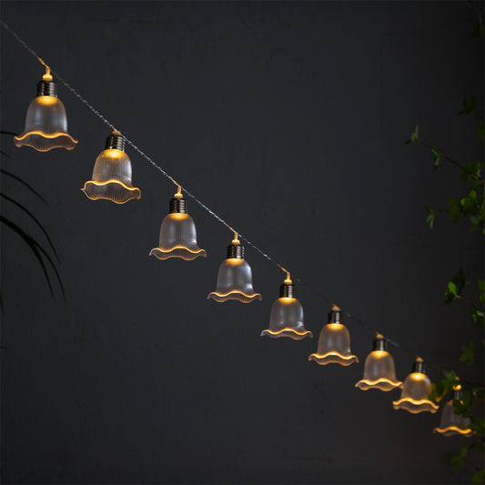 10 Pack Flora Solar Garden String Lights Decoration Warm White LED - 2m by Bright Garden