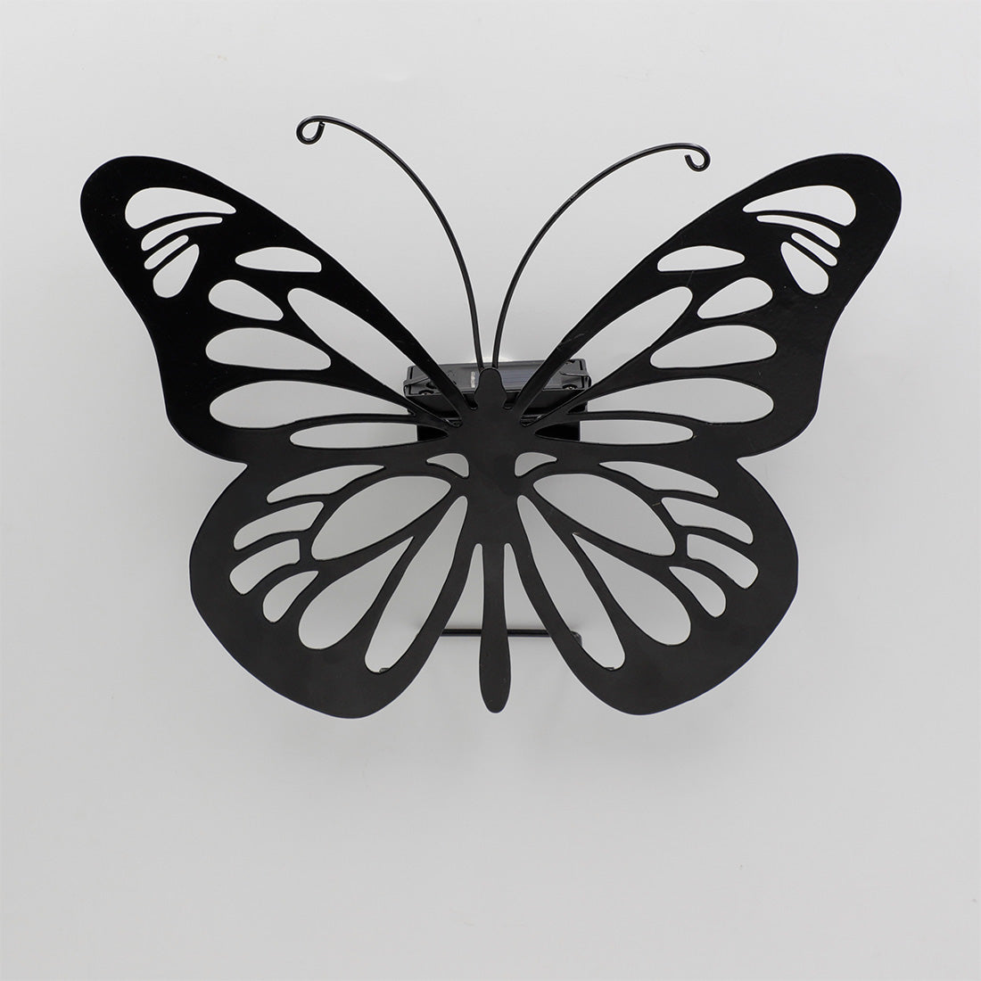 Butterfly Graphic Solar Garden Wall Light Warm White LED - 25cm by Bright Garden