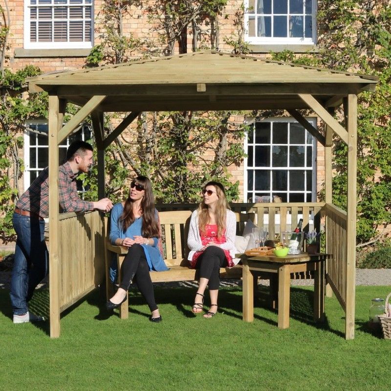 Zest Knutsford Gazebo + FREE Garden Table by Zest