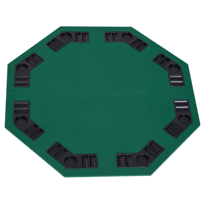 1.2m/48 Inches Foldable Poker Table Top 8 Players Blackjack Tables Casino Chip Trays