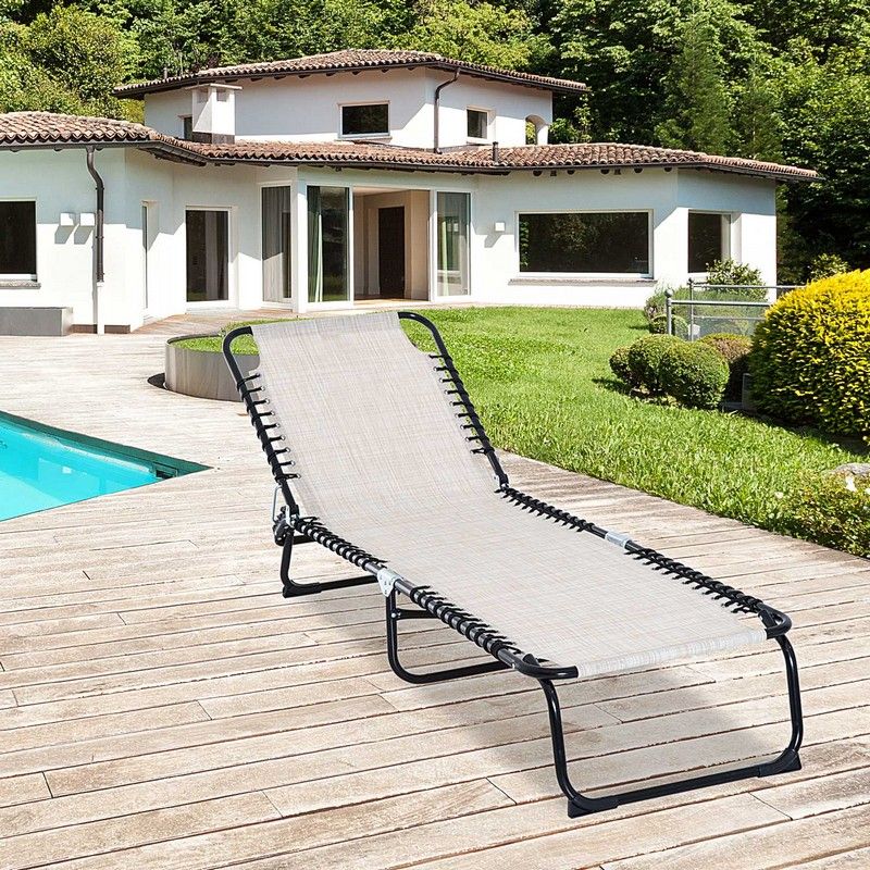 Outsunny Outsunny Foldable Sun Lounger