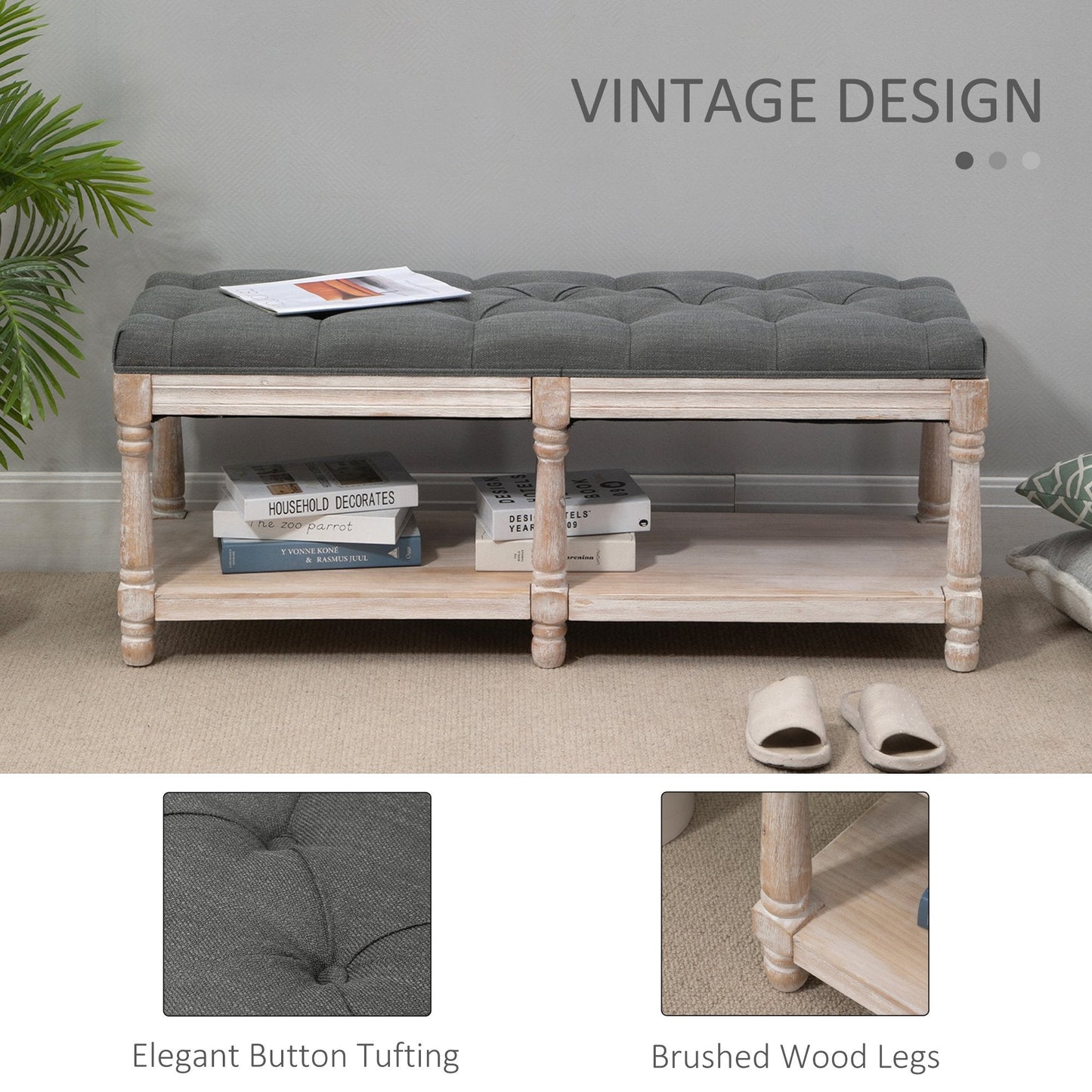 2-Tier Bed End Bench