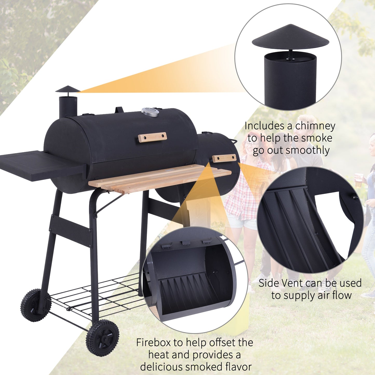 Portable Charcoal BBQ Grill