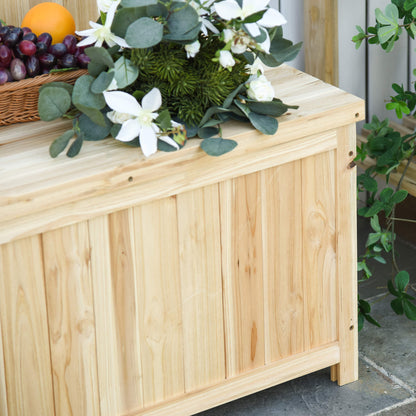 Wood Storage Bench for Patio Furniture