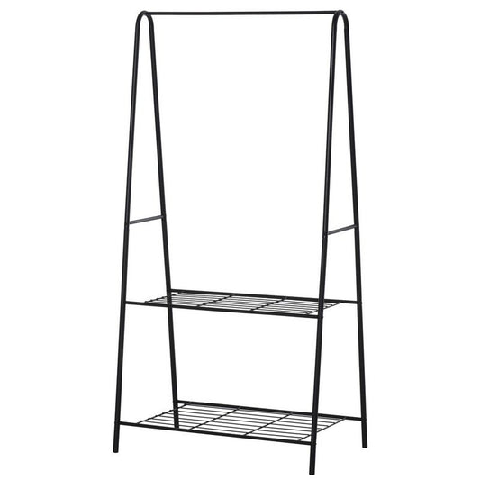 Homcom Homcom 77L X 45W X 153H cm A Shaped Clothes Rack 2-Tier Steel-Black