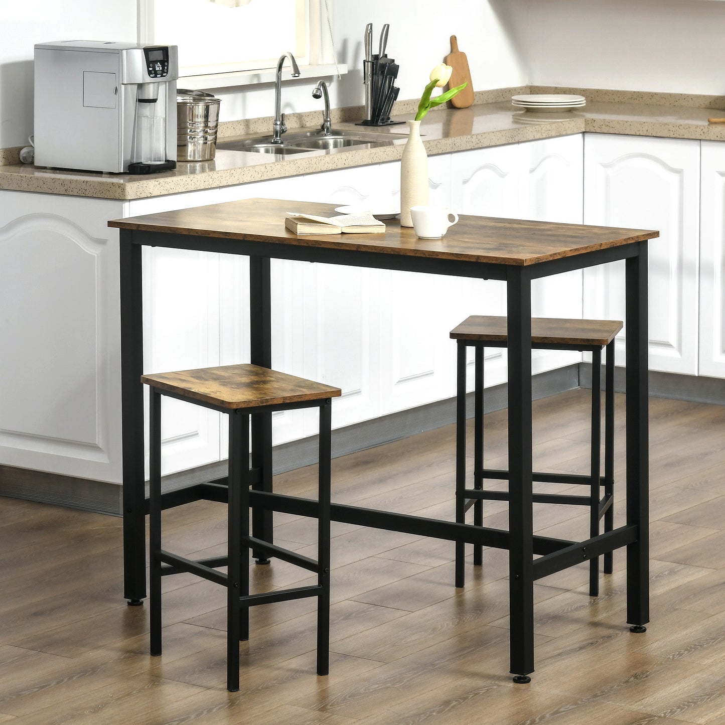 Homcom Industrial Bar Table Set