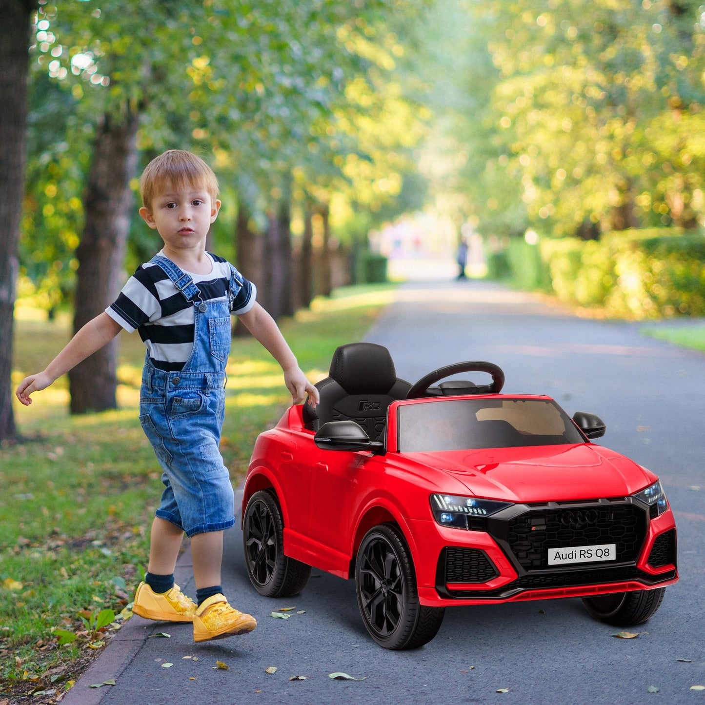 Audi RS Q8 6V Kids Electric Ride On Car Toy w/ Remote USB MP3 Bluetooth Red