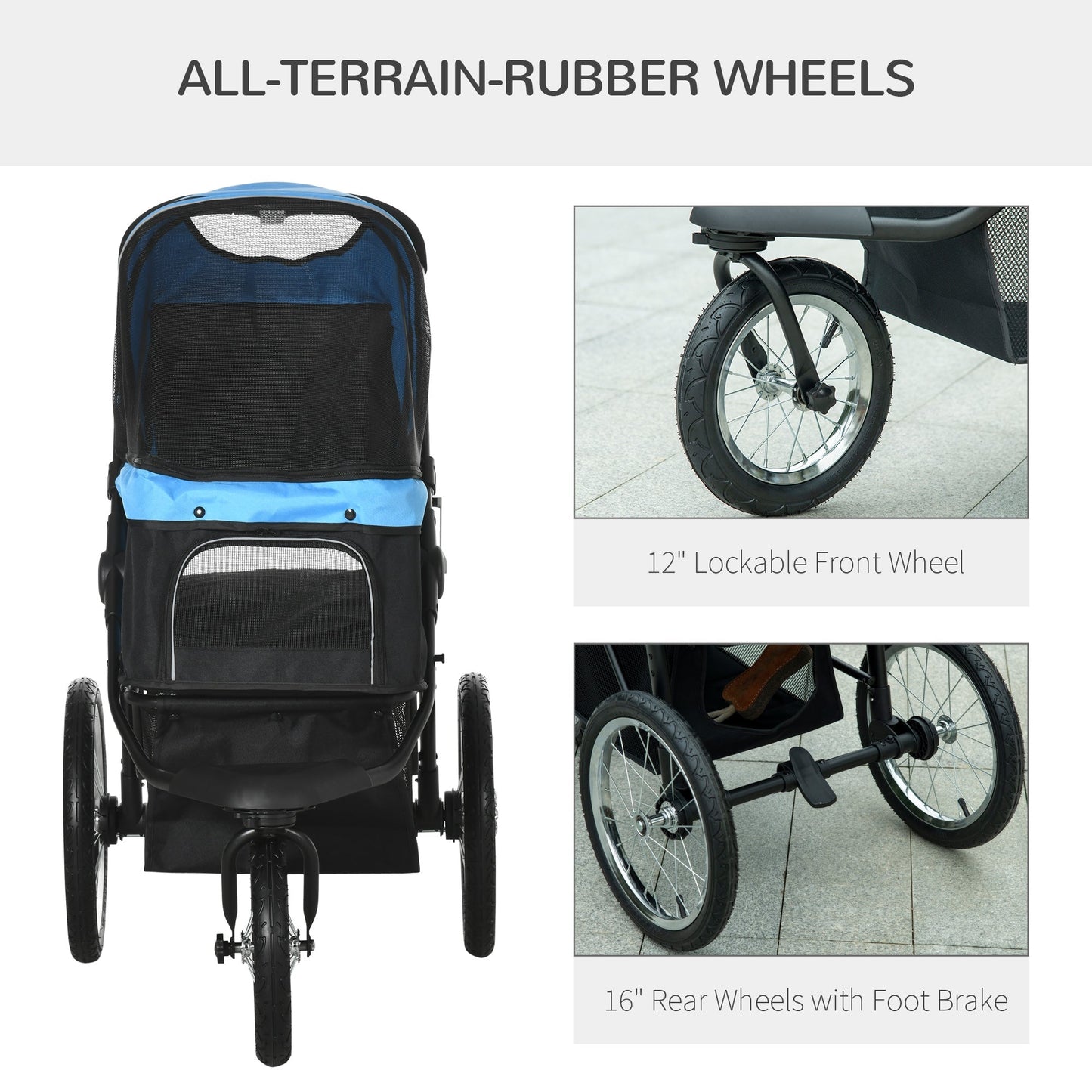 PawHut Pet Stroller Jogger for Medium