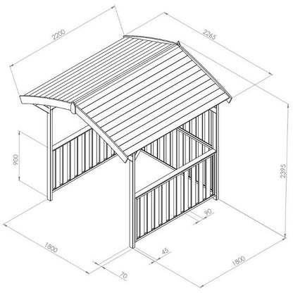 Zest Appleton Gazebo + FREE Garden Table by Zest