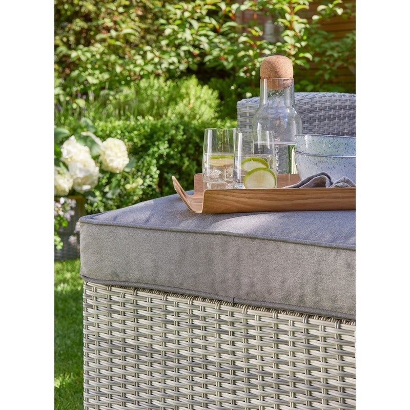 Anglian Garden Oxborough Rattan Garden Sofa Set by E-Commerce - 3 Seats Grey