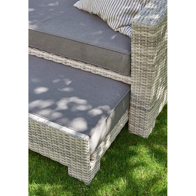 Anglian Garden Oxborough Rattan Garden Sofa Set by E-Commerce - 3 Seats Grey