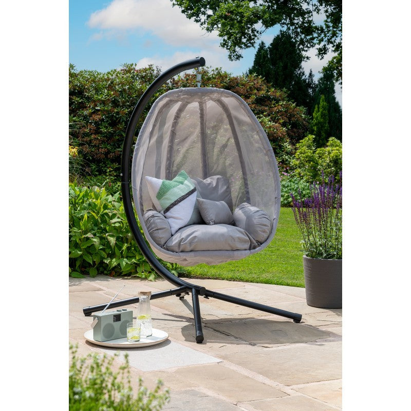 Folding Textilene Garden Swinging Swing Seat by Handpicked with Grey C Cherry Lane