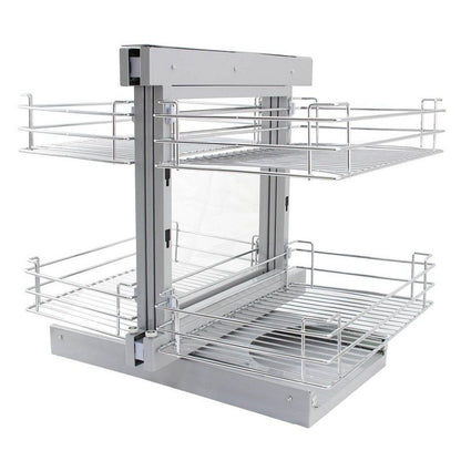 KuKoo Stainless Steel Kitchen Cupboard Drawers 1 Drawers 68cm - Silver Corner Pull Out Right Hand by KuKoo