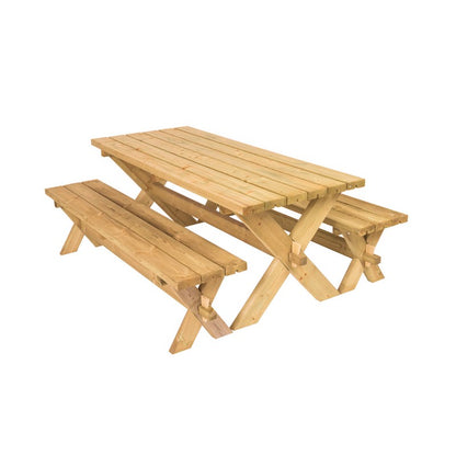 EKJU Classic Picnic Table - 4 Seat Green Tint by EKJU